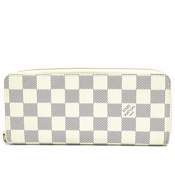 Louis Vuitton Handbags - Louis Vuitton Portefeuille Clemence Damier Azur White